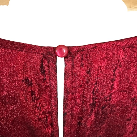 Lane Bryant Blouson-Sleeve Belted Fit & Flare Dress Rhubarb Size 14 NWT - Picture 8 of 13